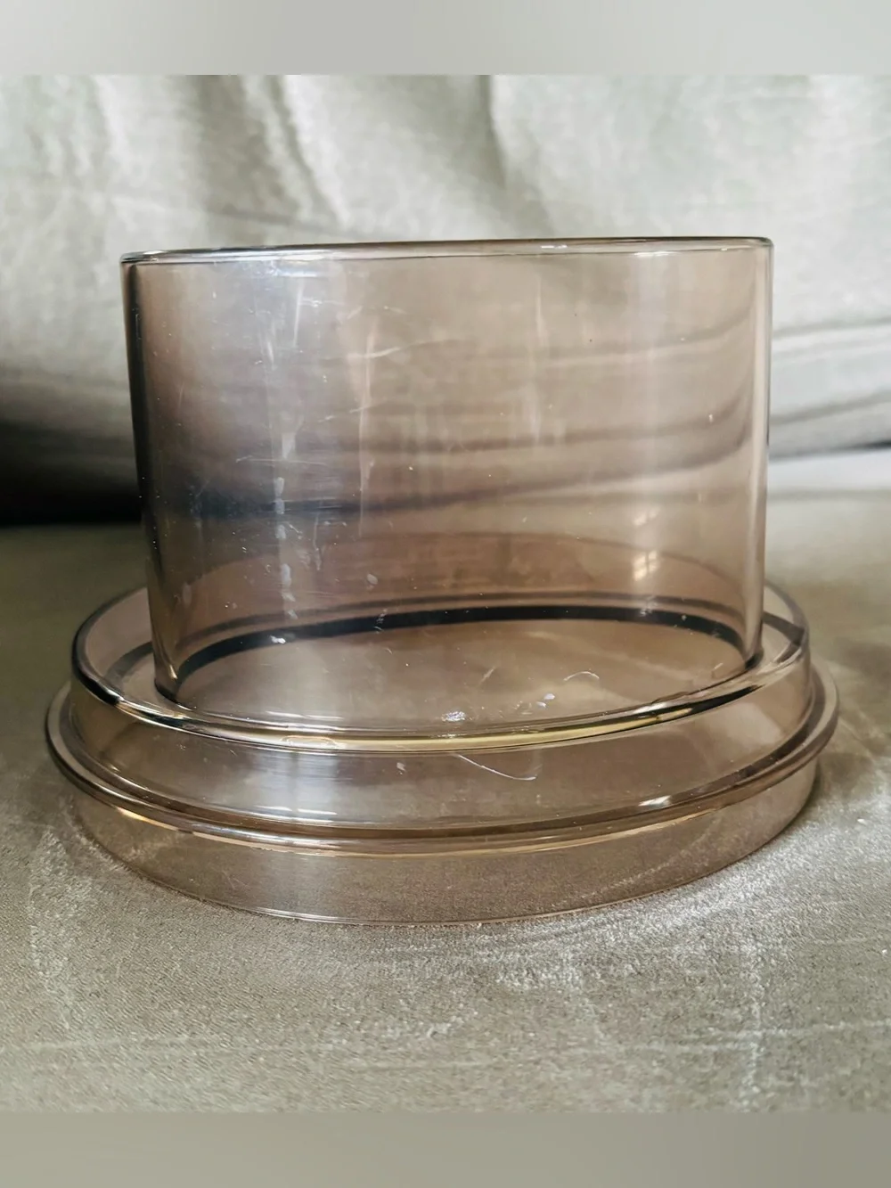 CUISINART DLC-8F Food Processor Work Bowl Lid OEM Replacement Part AMBER